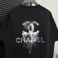 Replica Chanel 2024 new letter logo couple short sleeve T-shirt