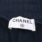 Replica CHANEL Embroidered logo drawstring shorts