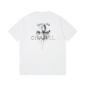 Replica CHANEL Printed round neck T-shirt with short sleevesCHANEL Printed round neck T-shirt with short sleeves