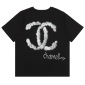 Replica Chanel hand-painted graffiti alphabet short sleeve