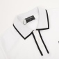 Replica Chanel Heavy industry custom bead cotton lapel polo shirtChanel Heavy industry custom bead cotton lapel polo shirt