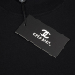 Replica CHANEL double C logo short-sleeved T-shirt