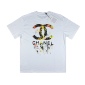 Replica Chanel 24ss Fireworks Splash graffiti letter-print short-sleeved T-shirt