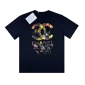 Replica Chanel 24ss Fireworks Splash graffiti letter-print short-sleeved T-shirt