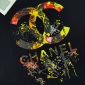 Replica Chanel 24ss Fireworks Splash graffiti letter-print short-sleeved T-shirt