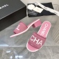 Replica CHANEL High-heeled macaron slippers