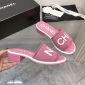 Replica CHANEL High-heeled macaron slippers