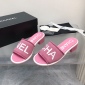 Replica CHANEL High-heeled macaron slippers