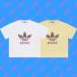 Replica adidas originals Large Logo Alphabet Round Neck Casual Sports Short Sl - KICKS CREW