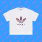 Replica adidas originals Large Logo Alphabet Round Neck Casual Sports Short Sl - KICKS CREW