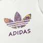 Replica adidas originals Large Logo Alphabet Round Neck Casual Sports Short Sl - KICKS CREW