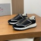 Replica Prada logo Cowhide sneakers