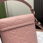 Replica Gucci Logo Embossed Top Handle Bag