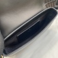 Replica GUCCI super mini shoulder bag in black leather