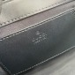 Replica GUCCI super mini shoulder bag in black leather