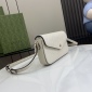 Replica GUCCI super mini shoulder bag in white leather