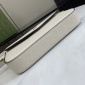 Replica GUCCI super mini shoulder bag in white leather