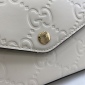 Replica GUCCI super mini shoulder bag in white leather