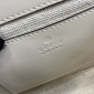 Replica GUCCI super mini shoulder bag in white leather