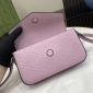 Replica GG super mini shoulder bag in rose beige leather | GUCCI® DK