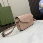 Replica GUCCI super mini shoulder bag in rose beige leather