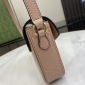 Replica GUCCI super mini shoulder bag in rose beige leather