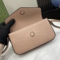 Replica GUCCI super mini shoulder bag in rose beige leather