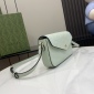 Replica GUCCI super mini shoulder bag in green leather