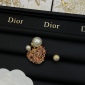 Replica DIOR Pearl heart stud earrings