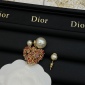 Replica DIOR Pearl heart stud earrings