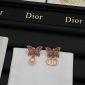 Replica DIOR Butterfly pearl stud earrings