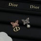 Replica DIOR Butterfly pearl stud earrings