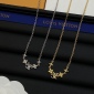 Replica Louis Vuitton logo necklace