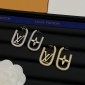 Replica Louis Vuitton logo earrings