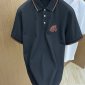 Replica Hermes Classic pattern polo shirt with lapel front