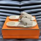 Replica Hermes classic men's H slippers