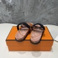 Replica Hermes second uncle mop printed water table series Velcro sandals