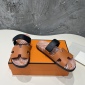 Replica Hermes second uncle mop printed water table series Velcro sandals