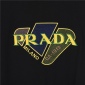 Replica Prada color matching LOGO letter short sleeve