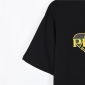 Replica Prada color matching LOGO letter short sleeve