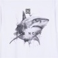 Replica Givenchy White Shark print short sleeveGivenchy White Shark print short sleeve