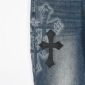 Replica Chrome Heart classic cross denim pants