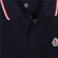 Replica Moncler Logo-patch Cotton-piqué Polo Shirt in Blue for Men | Lyst