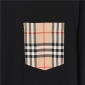 Replica Burberry classic chest plaid short-sleeved T-shirt