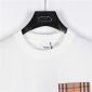 Replica Burberry classic chest plaid short-sleeved T-shirt