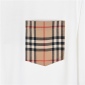 Replica Burberry classic chest plaid short-sleeved T-shirt