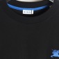 Replica Burberry 24SS blue embroidered War Horse short sleeve T-shirt