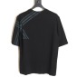 Replica Burberry 24SS cross-striped short-sleeved T-shirt