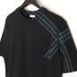 Replica Burberry 24SS cross-striped short-sleeved T-shirt