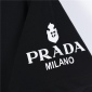 Replica Prada triangle single sleeve big Logo short sleeve T-shirt